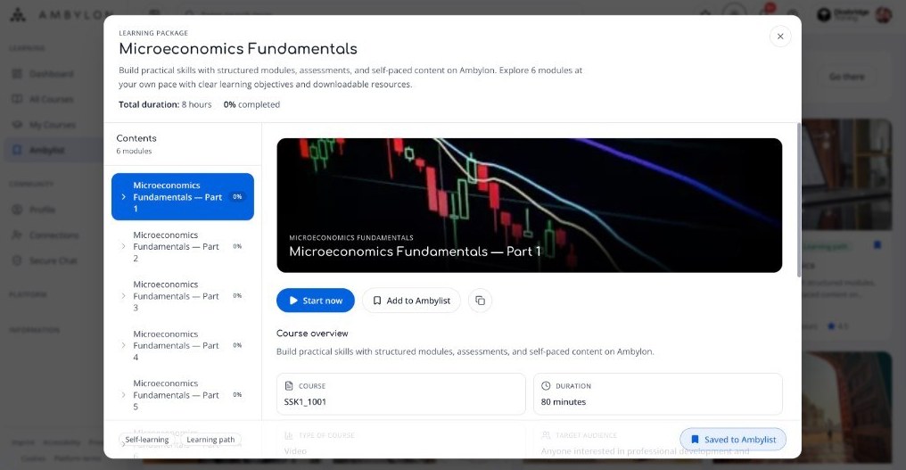 Ambylon 2D learning package detail