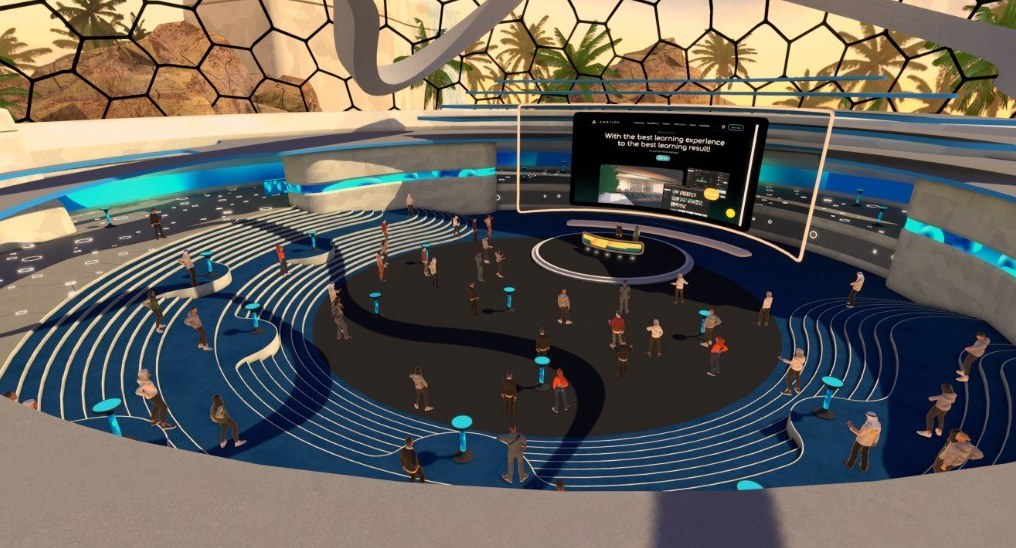 Ambylon event and networking hub under a geodesic dome